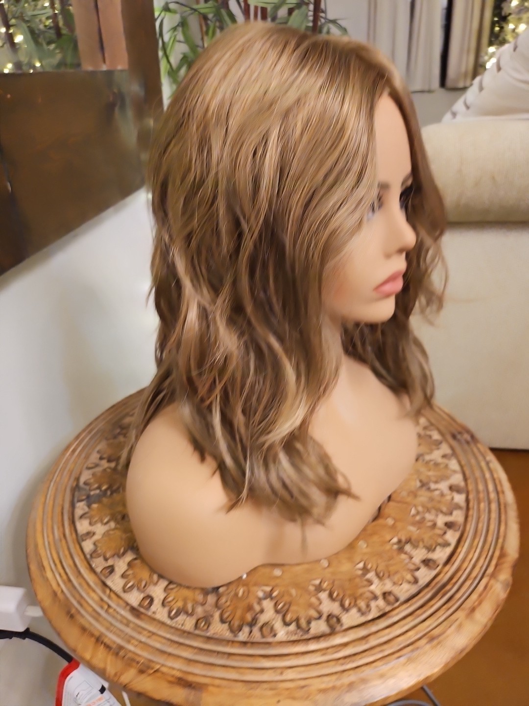 Love Wave By Gabor In GL14-16 Honey Toast, Lace Front Hand Tied Mono Top, NWT