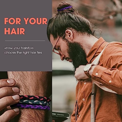10pcs Braided Hair Ties for Thick, Curly Hair – No Crease 01.10Pcs Mixed color