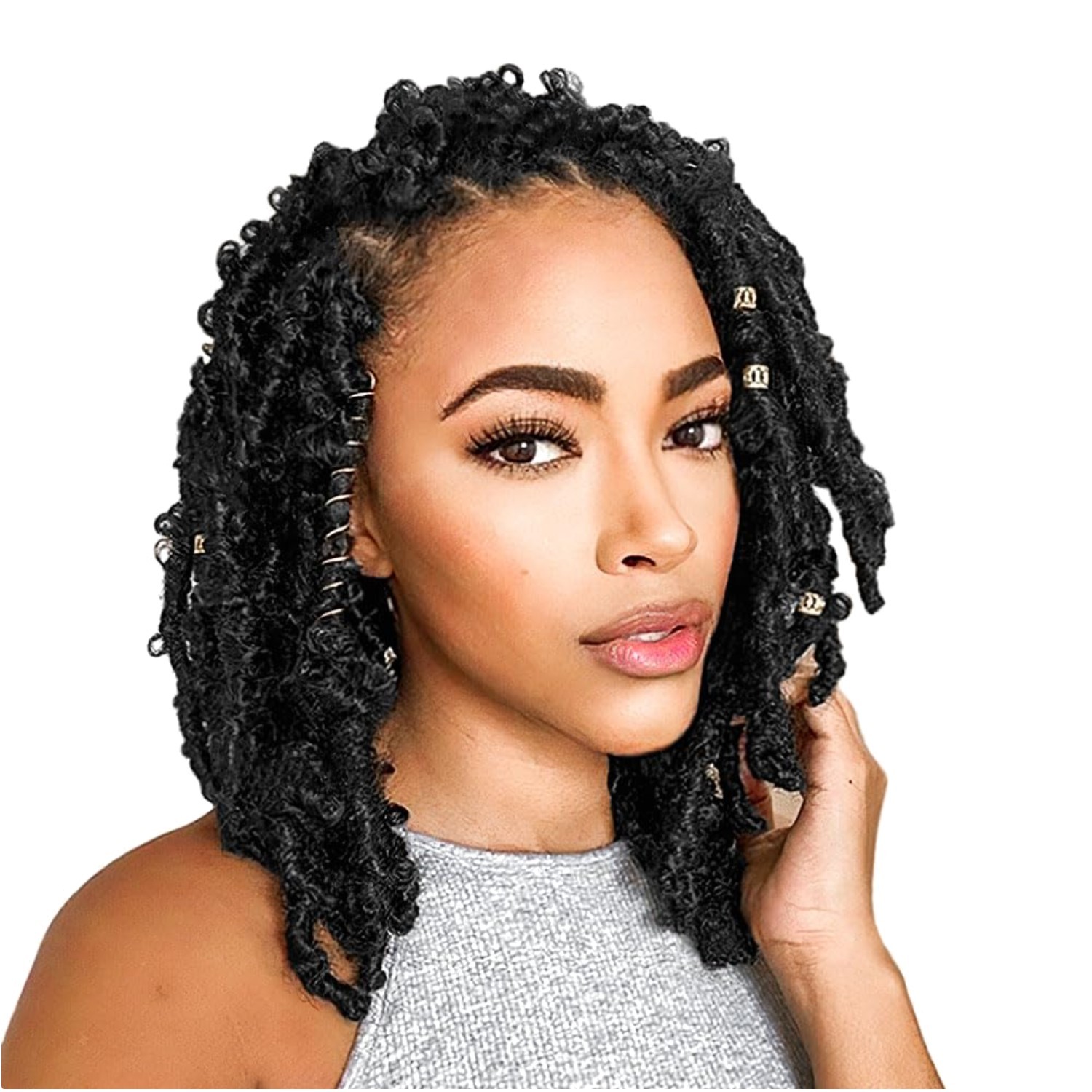 6 Packs Pre-Looped 12 Inch Butterfly Locs Crochet Hair – Natural Black Chic Hair