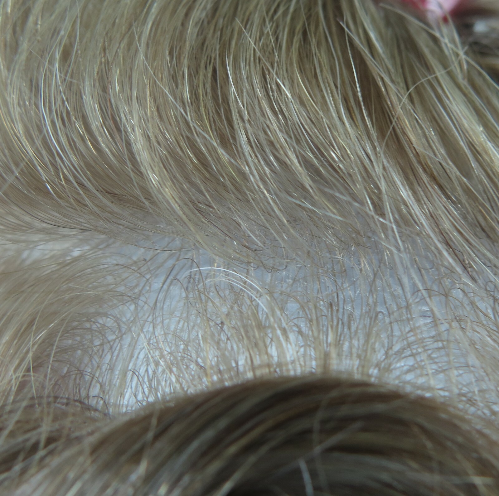 Natural Mens Toupee Hair Replacement System Super Thin Skin V Looped NG #2020