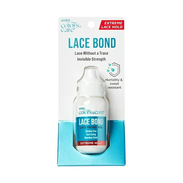 KISS Colors & Care Invisible Extreme Hold Wig Lace Bond Glue Adhesive 1.1 FL Oz