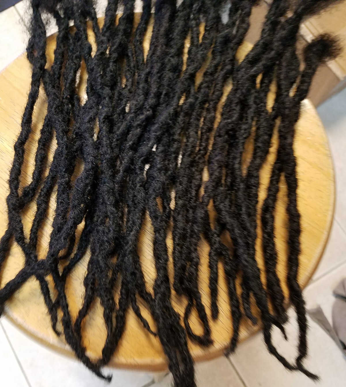 100% nonprocess Human Hair Locks handmade 8 pieces 1 cm thick up to 14″ Blonde