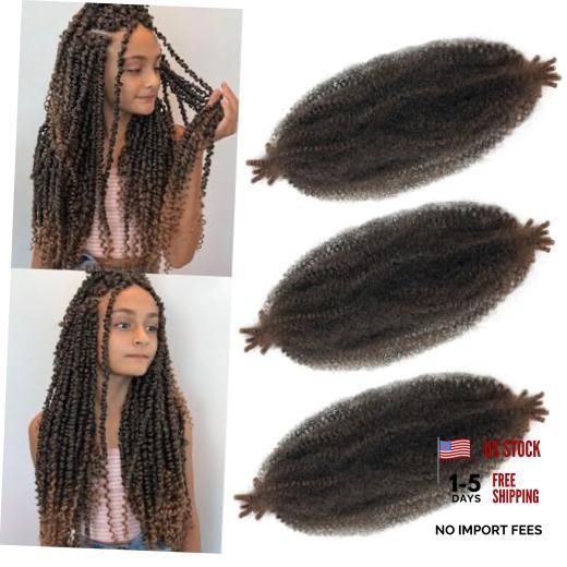 Marley Twist Braiding Hair, Pre-Separated Springy Afro 12 Inch(Pack of 3) T30