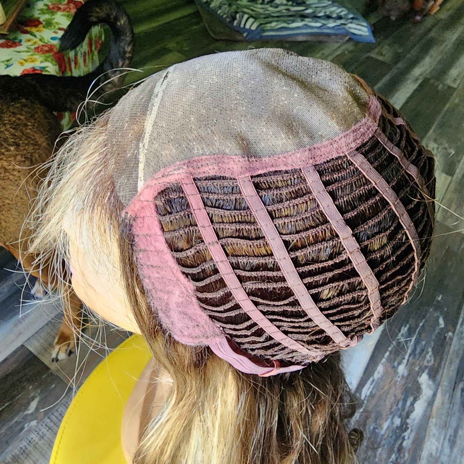 Long Rooted Blonde Synthetic Wig