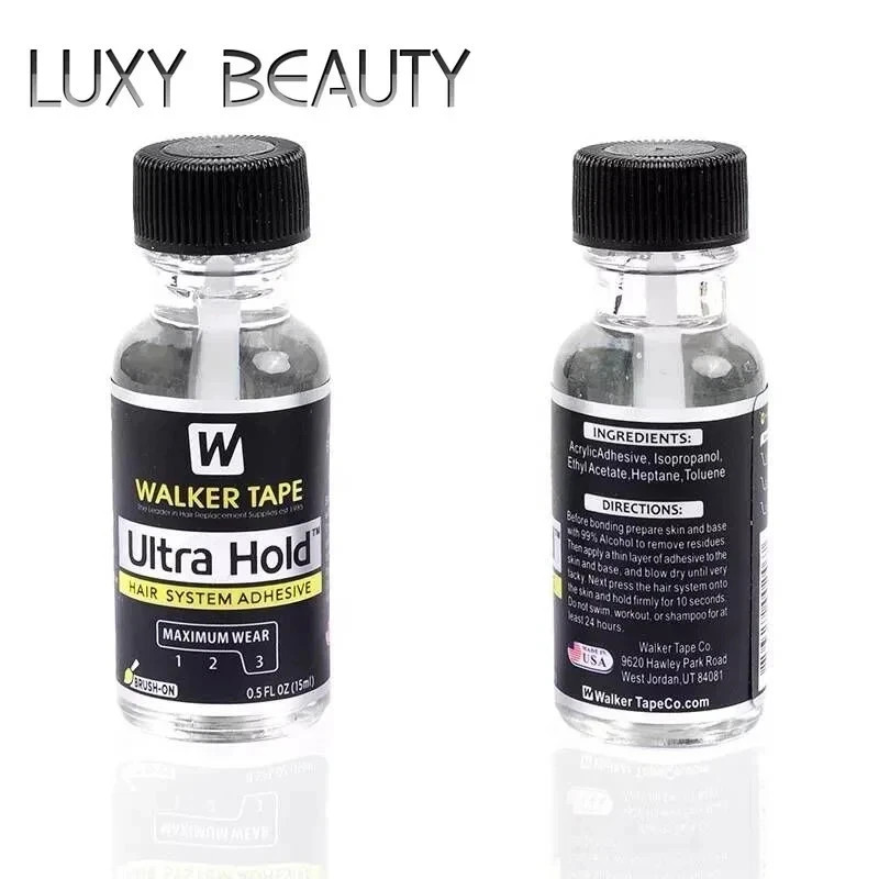 Walker Tape Ultra Hold Hair System Adhesive Maximum 0.5oz Bottles | 3pcs | 15ml