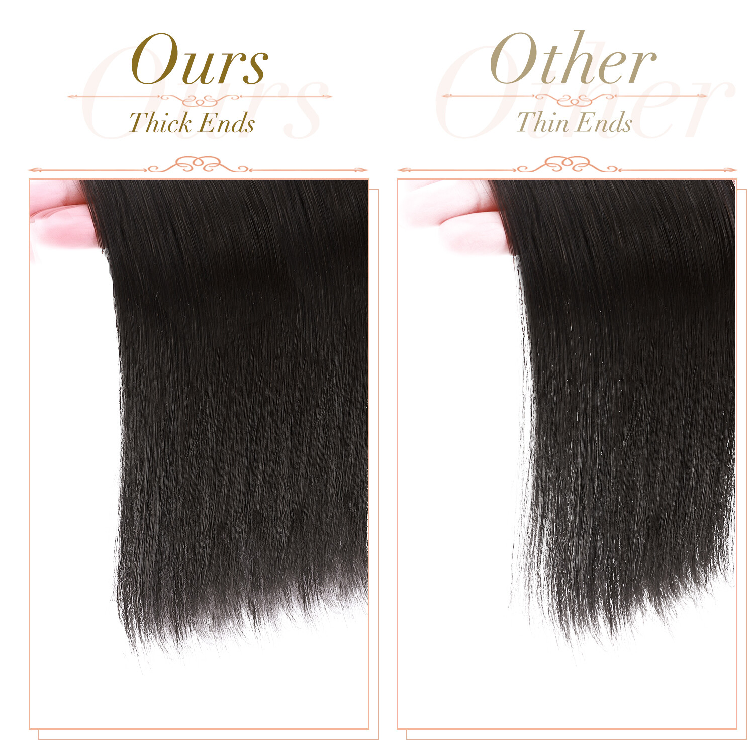 Thick Mini Hair Pad Clip In 100% Remy Human Hair Extensions Short Side Hairpiece
