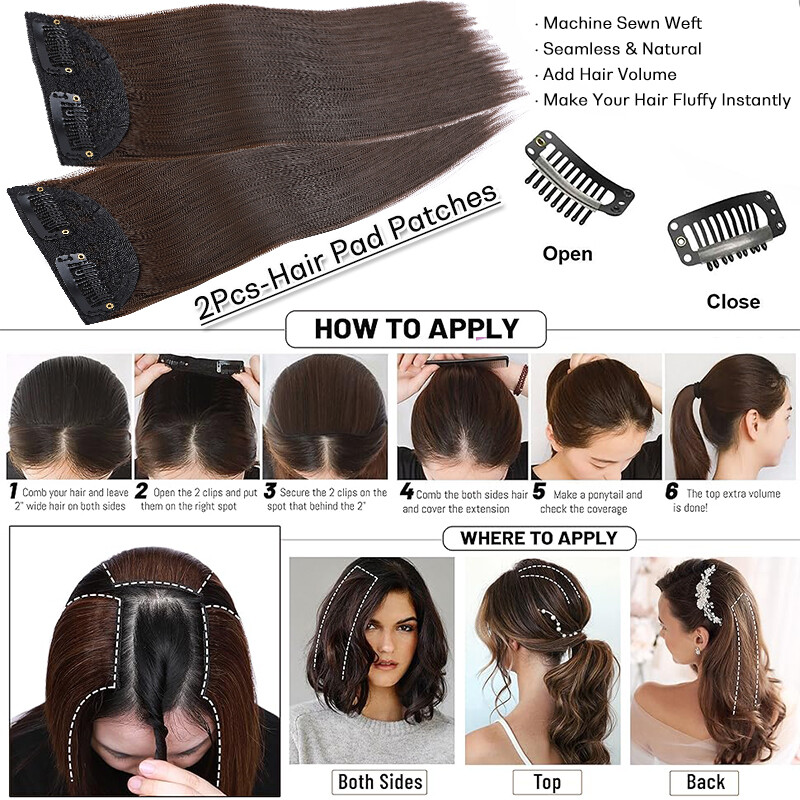Clip in Hairpiece 5″-20″ Topper Hair Toupee Natural AS HUMAN Silk Base Toupee US