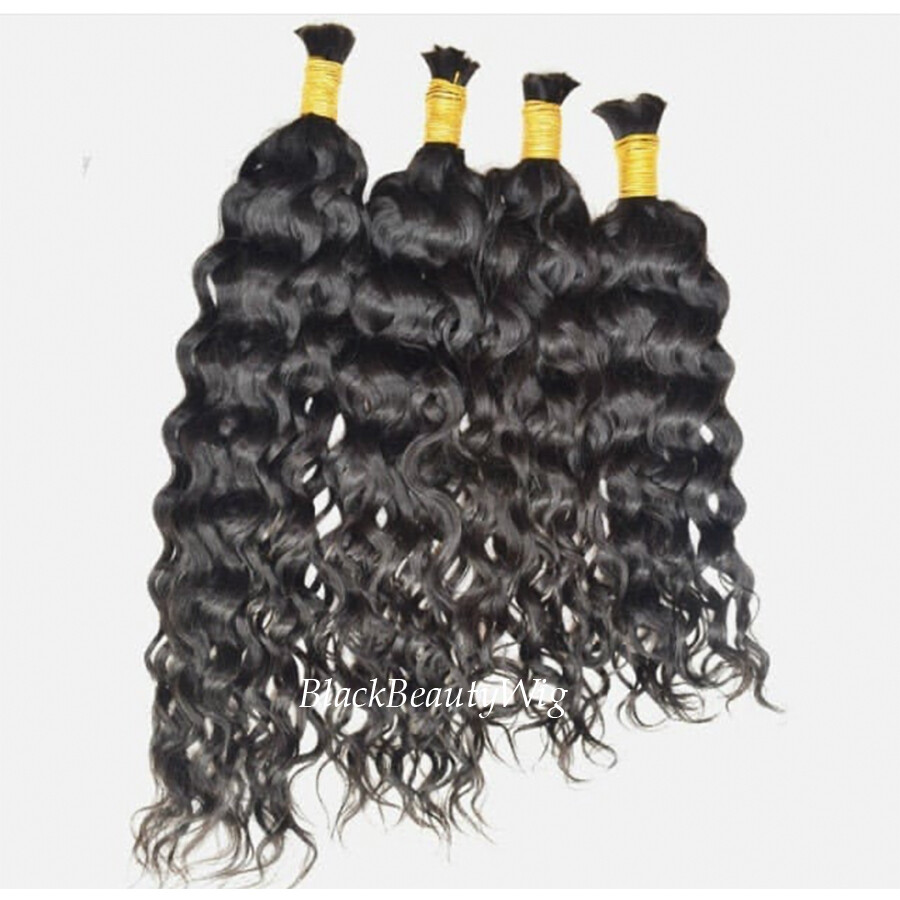 Deep Loose Wave Brazilian Human Hair Bulk For Braiding Bulk Hair 1Pcs/Order