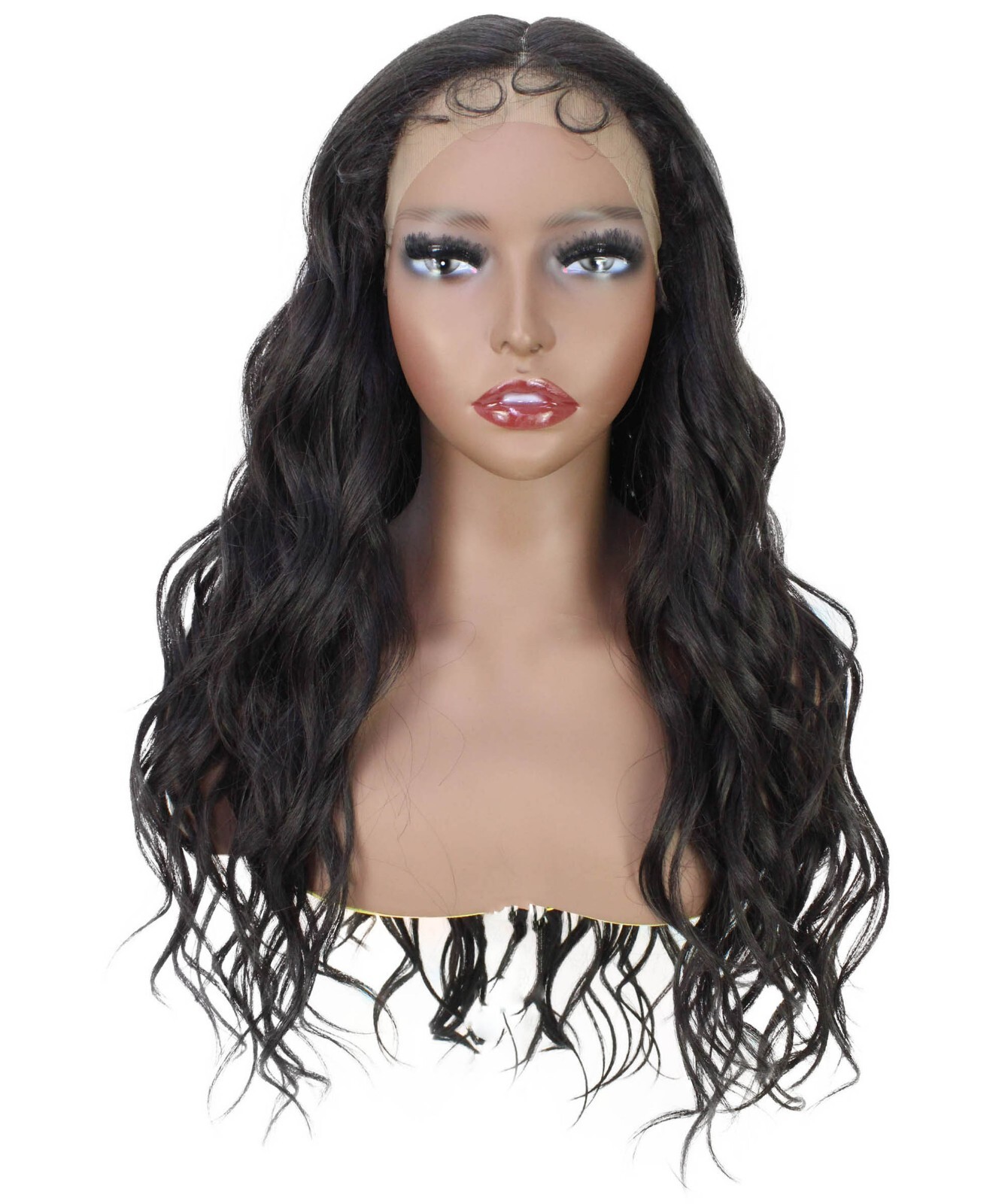 LUXLUXE Liana 27.5 inch Beachy Curls 3.75″ Mid Parting HD Lace Front Wig BL-0167