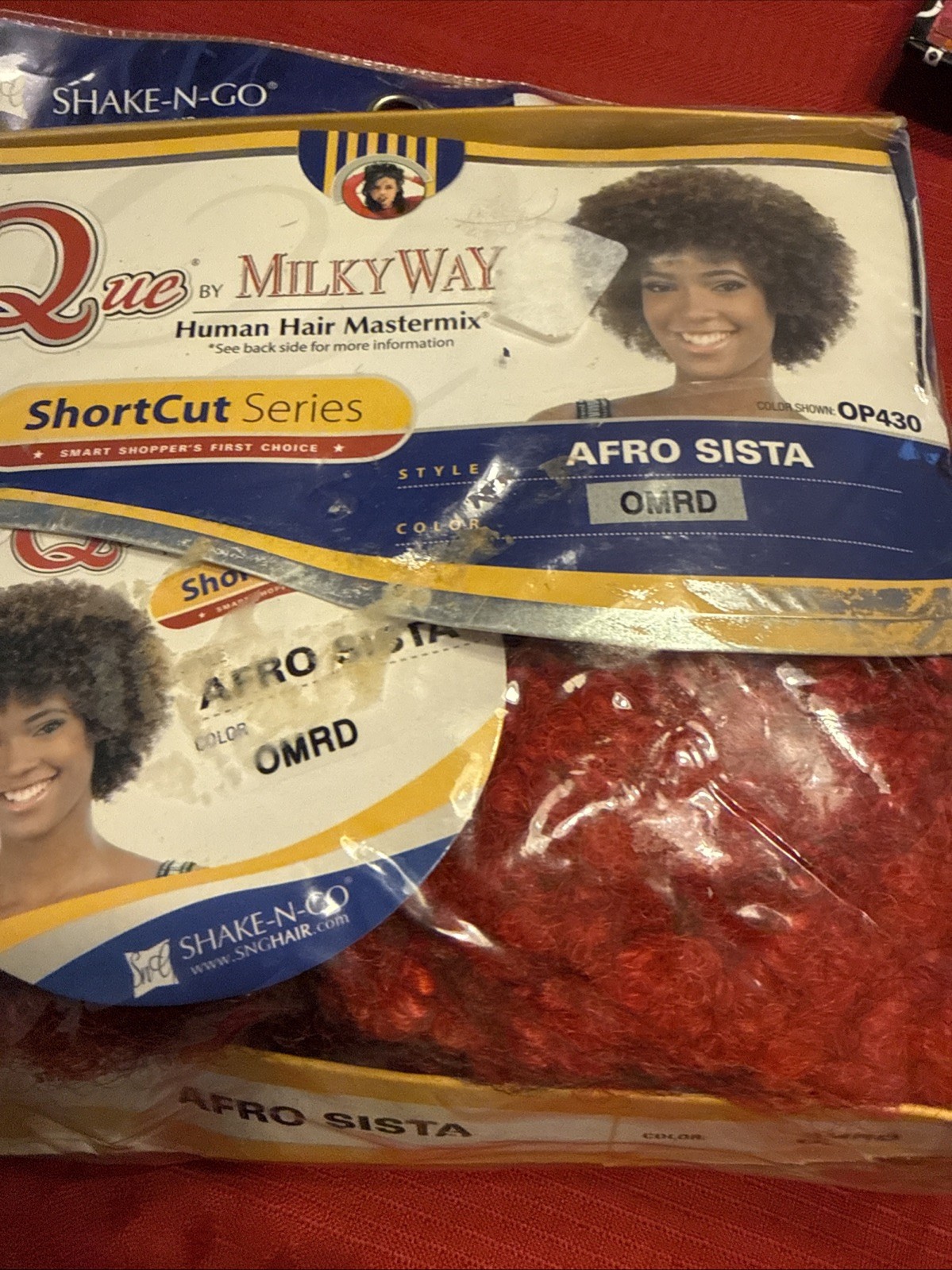 Human Hair Master BlendBrown To Red Short Sew In