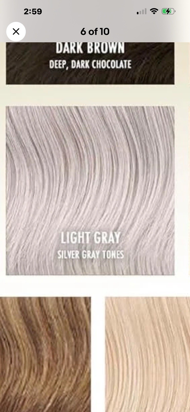 Toni Brattin Glamorous Volume Cut Wig Light GREY Regular Size