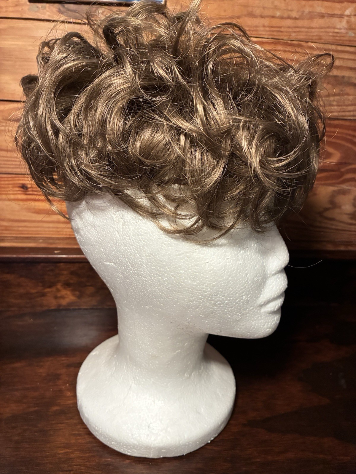 Short Wiglet Hair Topper for Women – Synthetic Hair Large Coverage Medium Brown