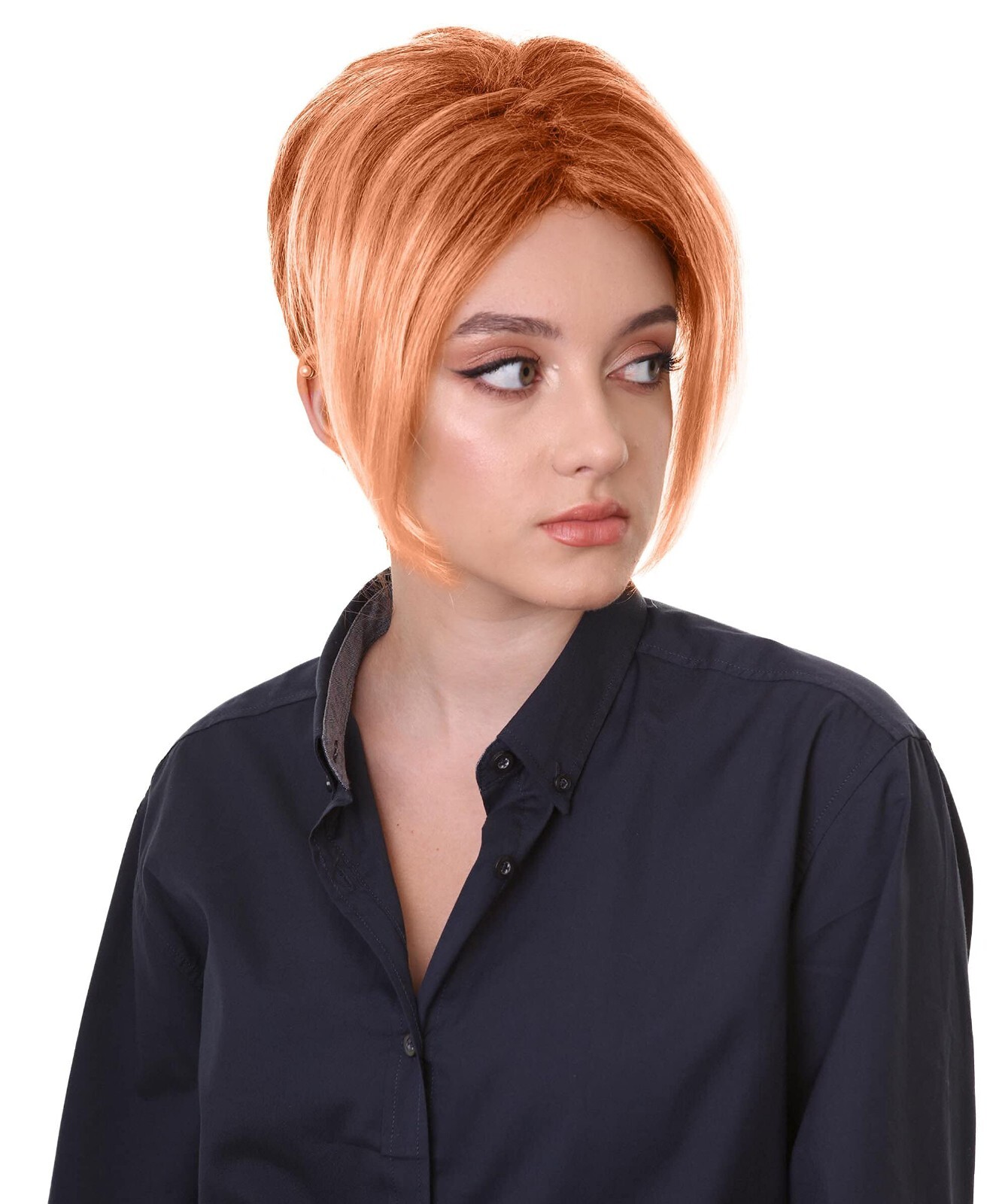 HPO Adult Women’s Karen Mom Auburn Color Pixie Cut Wig, HW-6703A-ABR