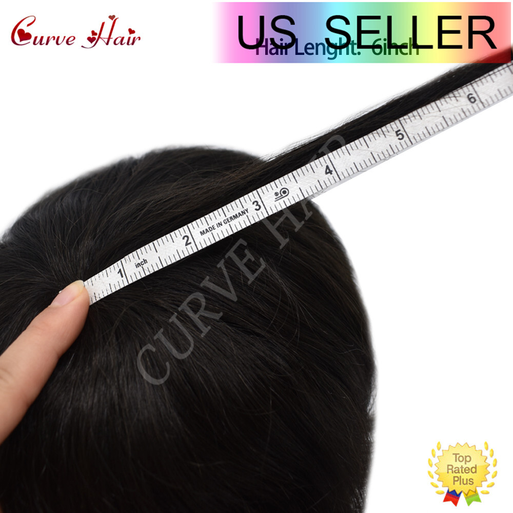 Mens Toupee Human Hair Replacement System French lace Front Thin Skin Hairpiece