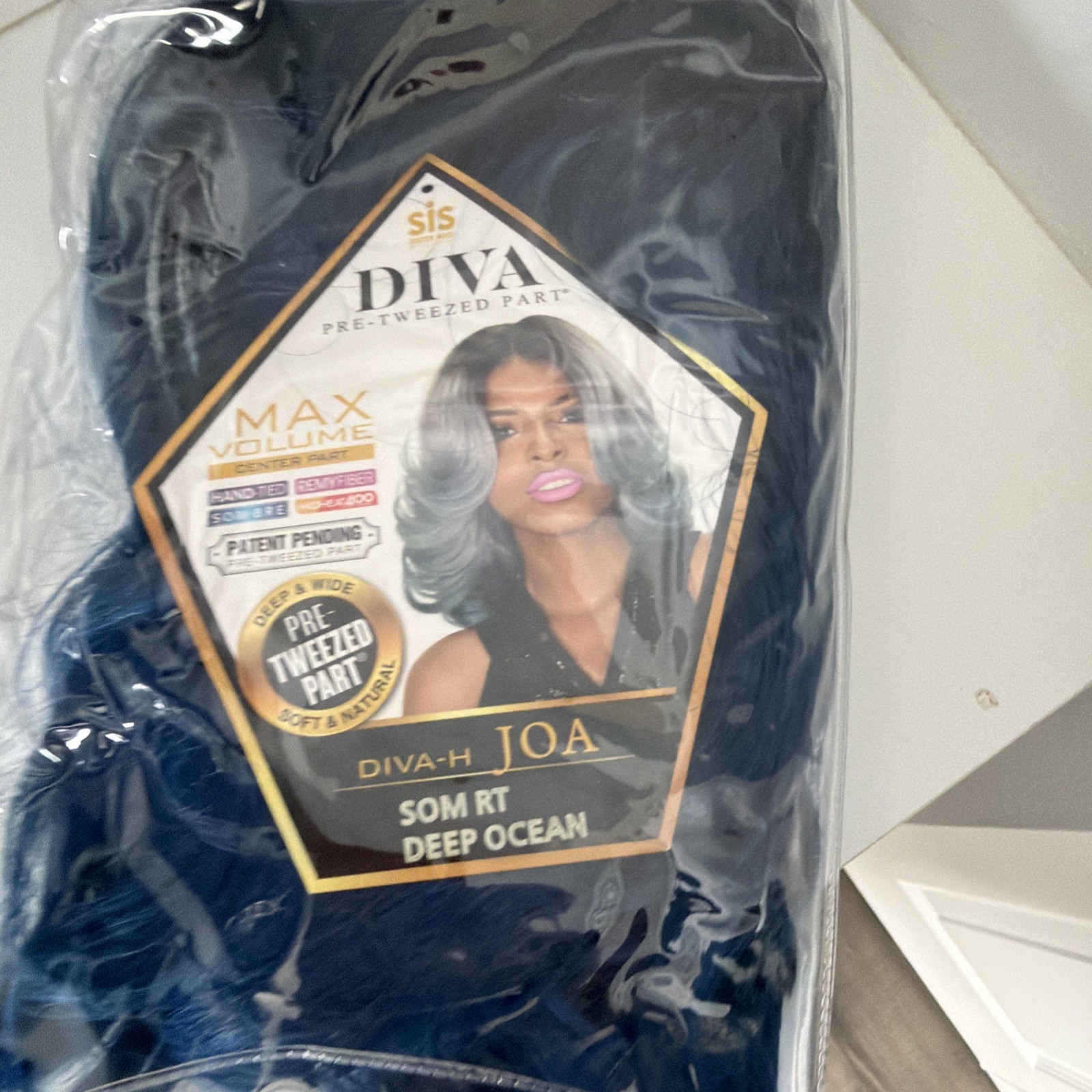 Zury Sis Diva Deep Lace C Part Wig- Style Diva H Joa- Blue Ombre-Medium Length