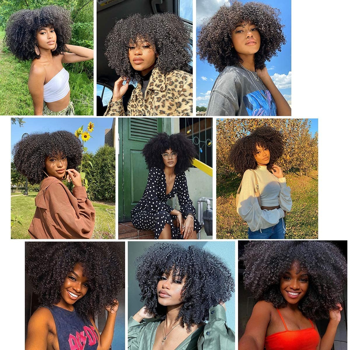 Mongolian Afro Kinky Curly Bundles Human Hair 4B 4C Afro Kinky Human Hair Bun…