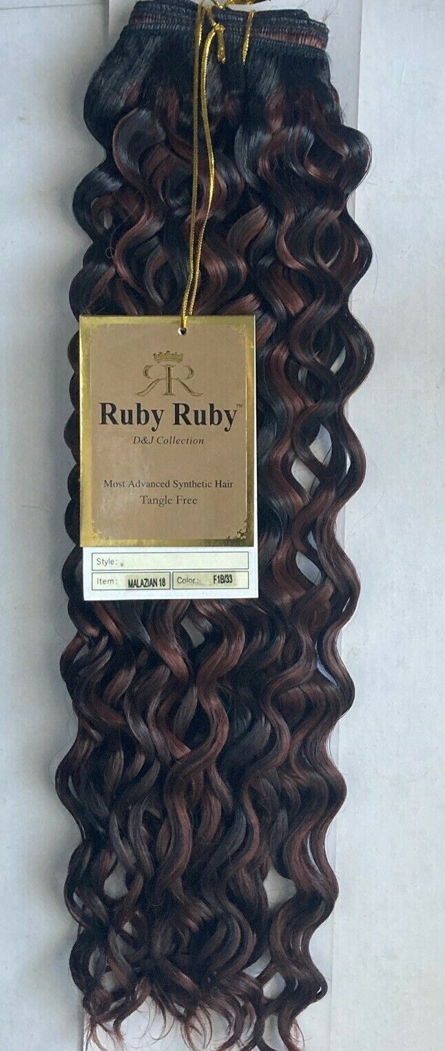 1 Pack Most Advanced Synthetic Wavy Hair Extensions Tangle Free 18″ Color:1B/33
