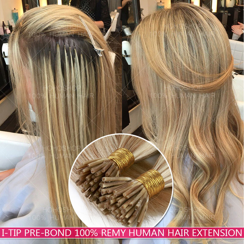 I-Tip Stick 100% Remy Human Hair Extensions Micro Nano Ring Pre Bonded 1G THICK