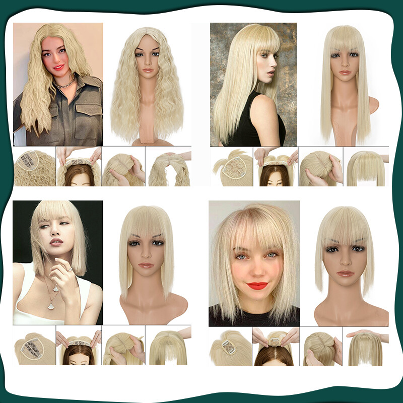 Clip in Hairpiece 5″-20″ Topper Hair Toupee Natural AS HUMAN Silk Base Toupee US