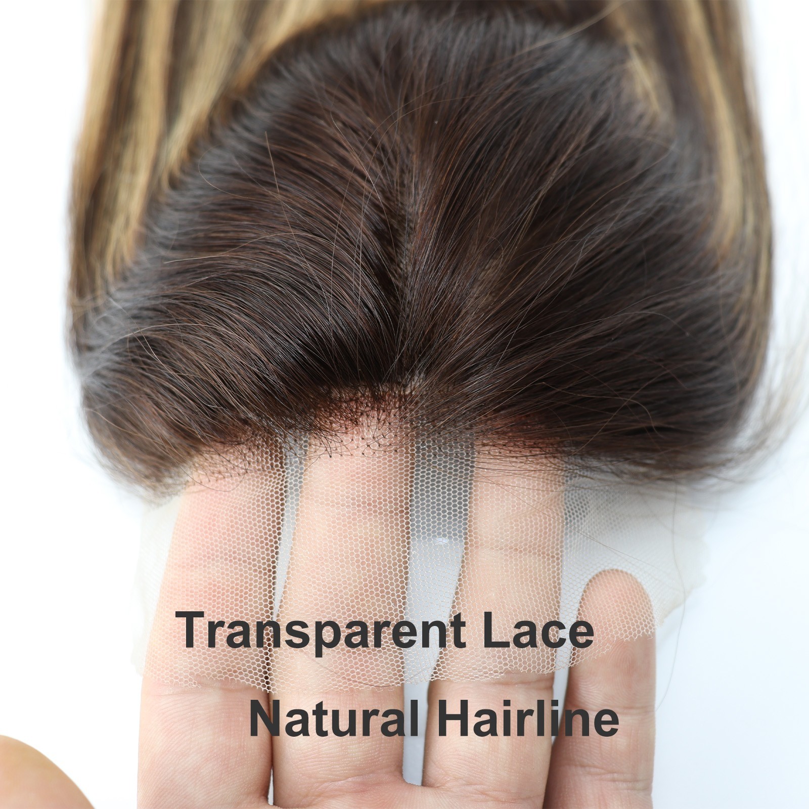 4/27 Highlight Silk Base 100% Human Hair Topper For Woman Remy Hair Lace Closure