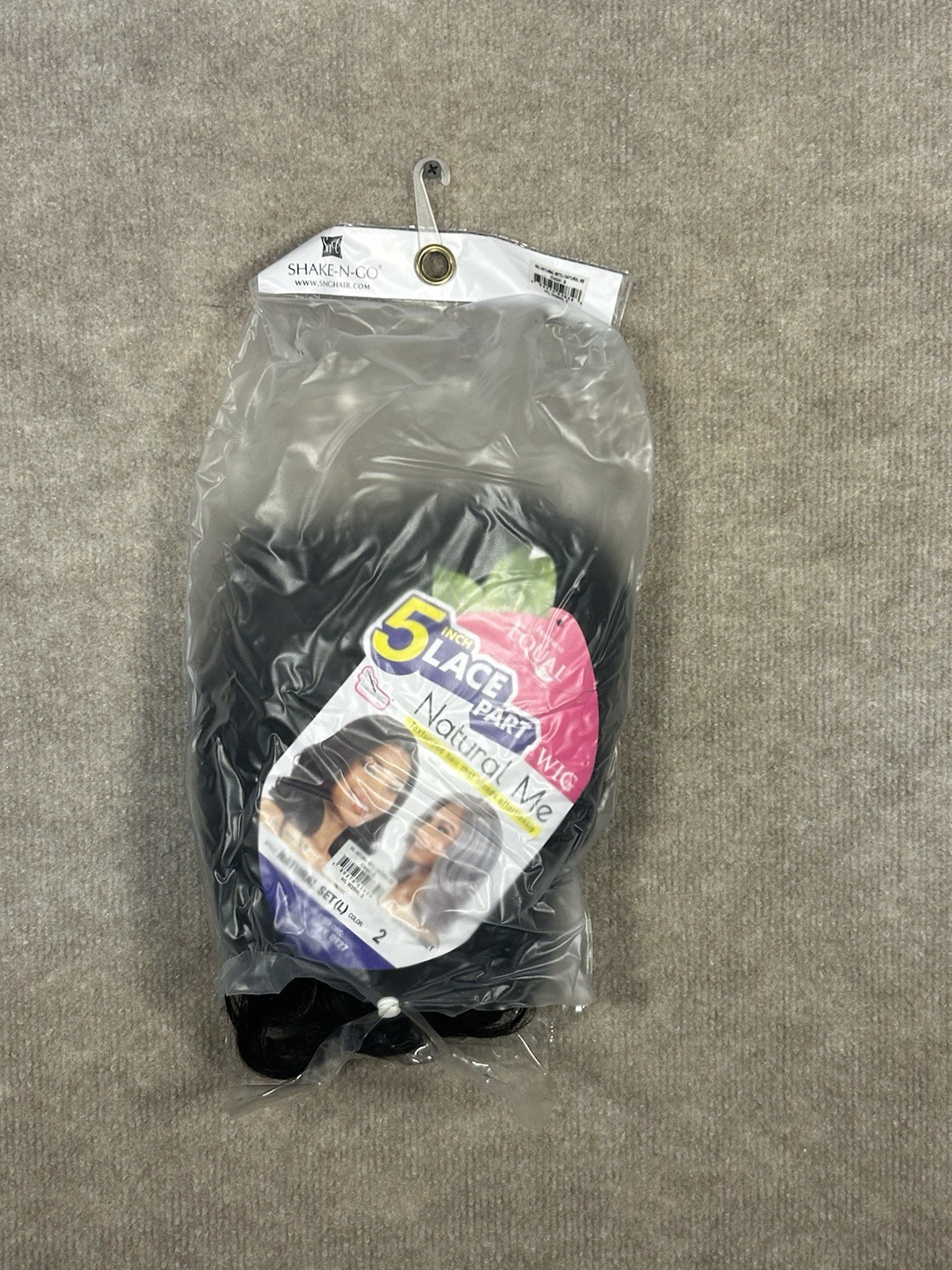 Shake N Go Equal 5 Inch Lace Part Wiig Large Natural Me Made In Indonesia