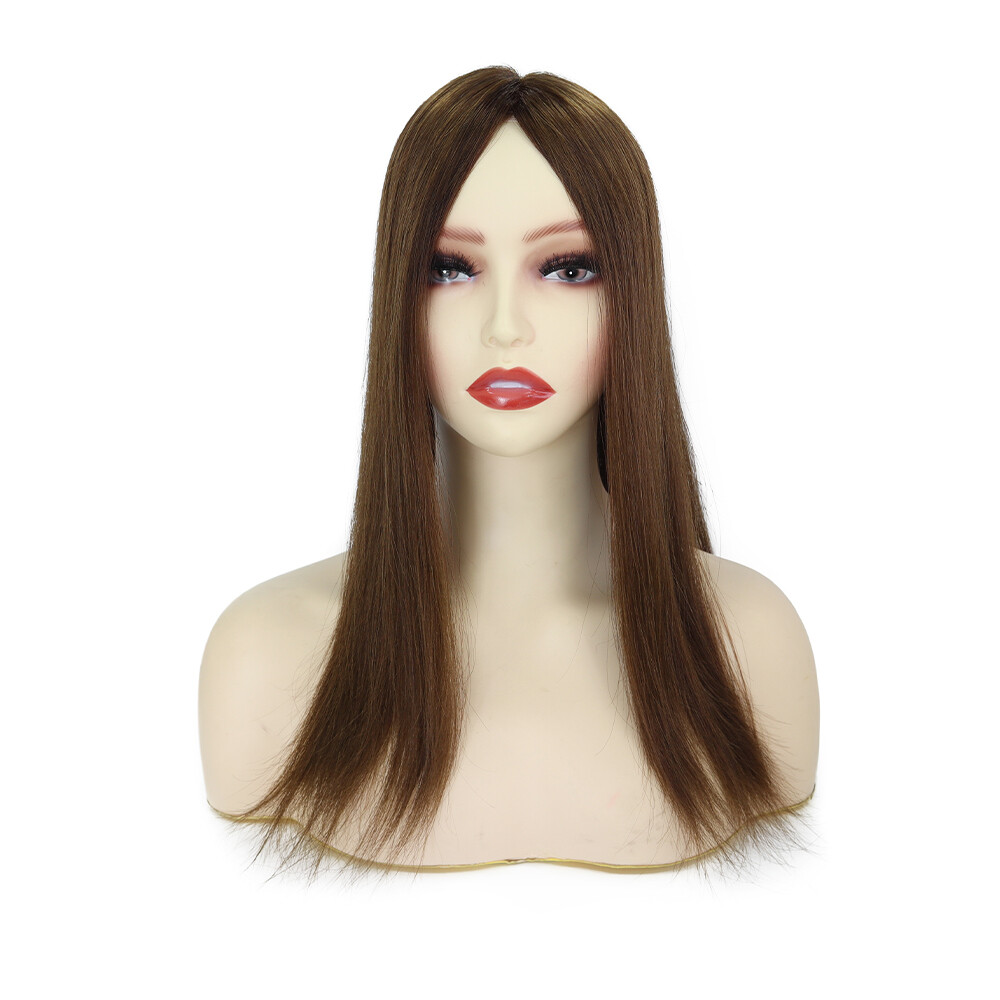 Women Topper Human Hair Luxury European Remy Hair Fine Mono Top Pieces