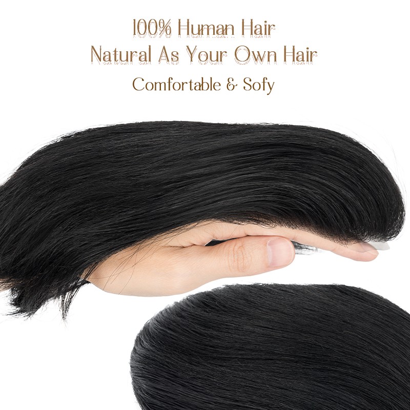 Mens Hair Replacement Ultra Thin Skin Toupee All Colors Hairpiece PU System Wigs