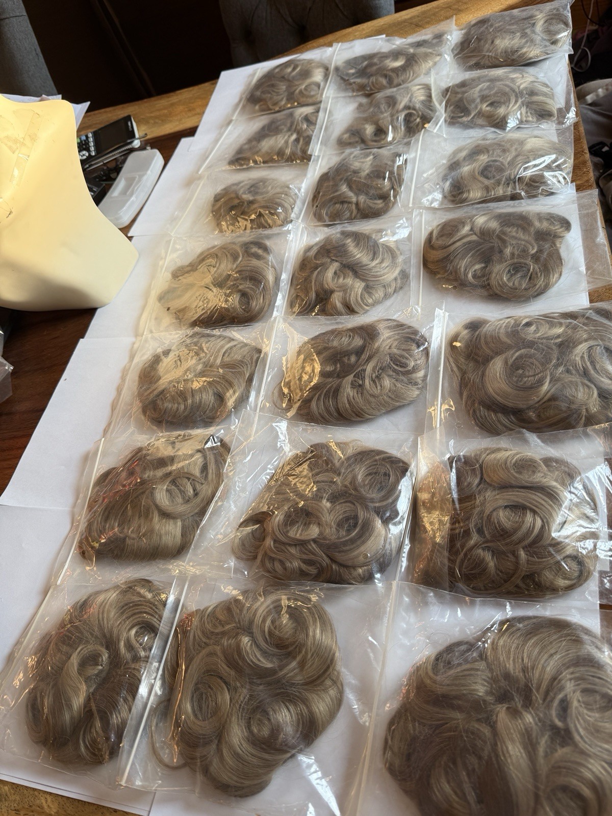 100% Human Hair Wiglet Hazelnut Brown Curly Womens Claw Clip Indian Extension