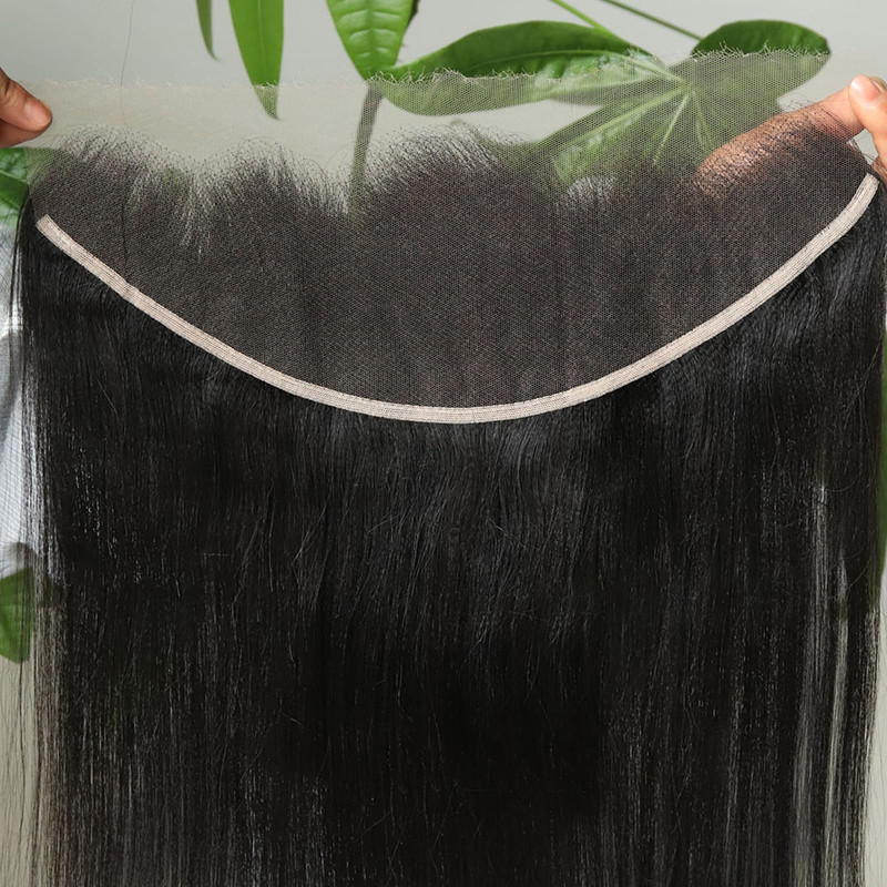 Beeos Yaki Straight 13X4 Skinlike Real Hd Lace Frontal Pre-Plucked Hairline