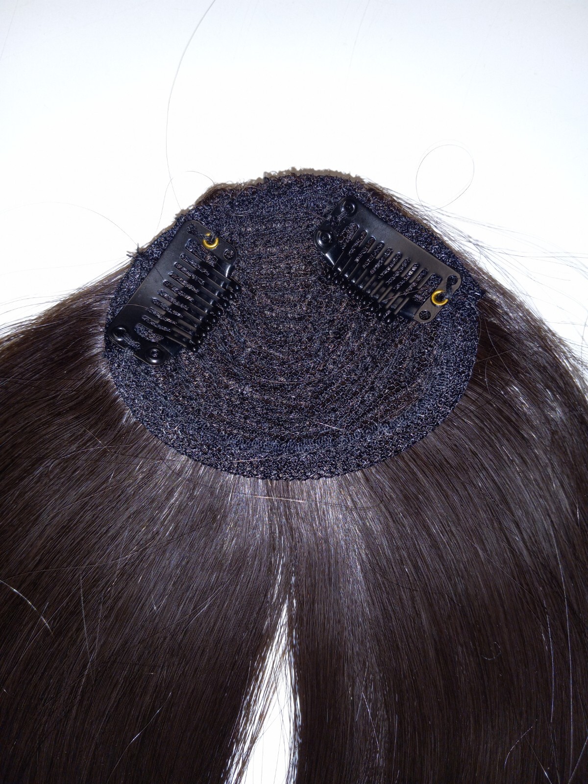 1 piece Thick Bang in Hair Clip, Dark Brown, NEW K207-LLC