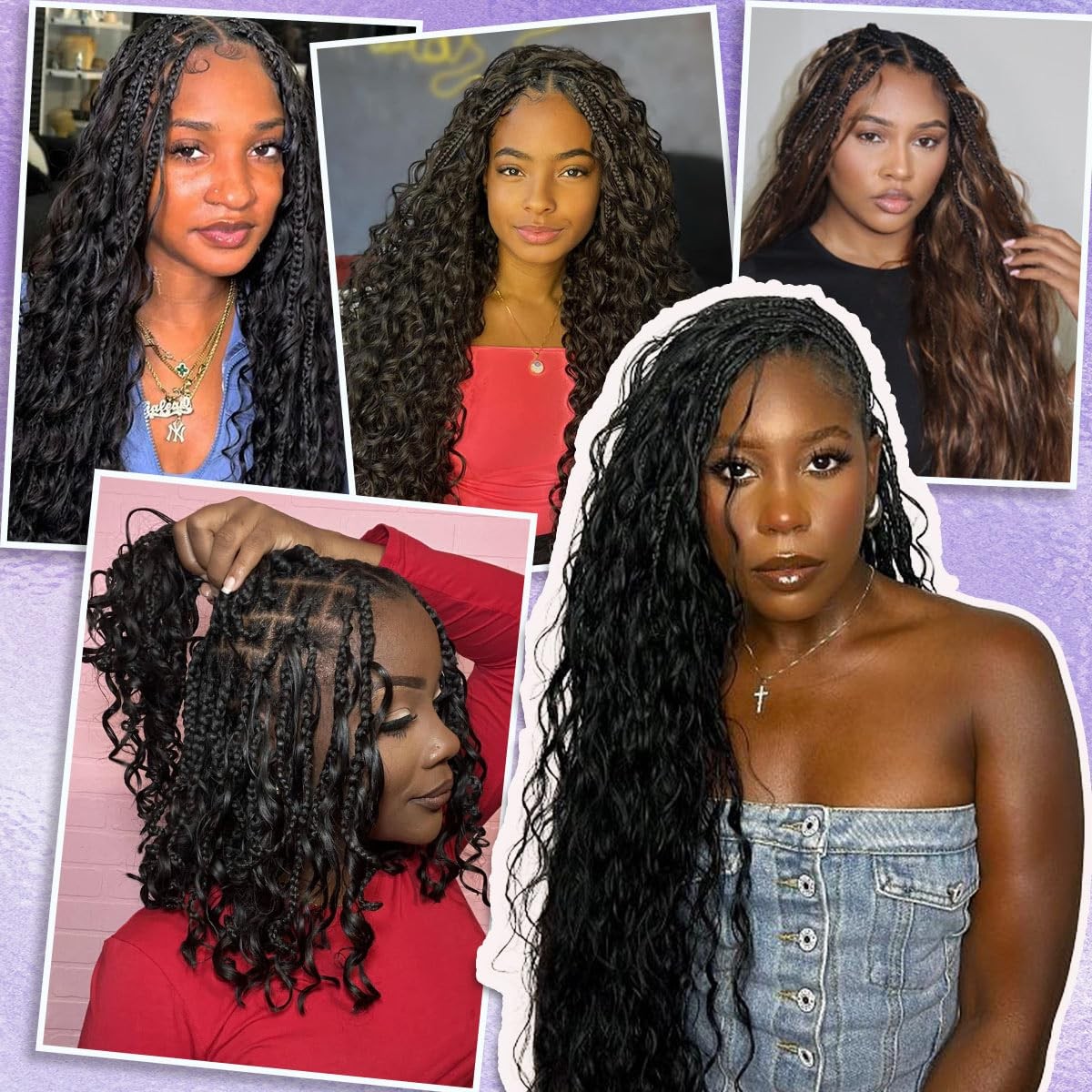 Maroochin Boho Human Hair Body Wave 27/30/613 100 Virgin Human Braiding Hair