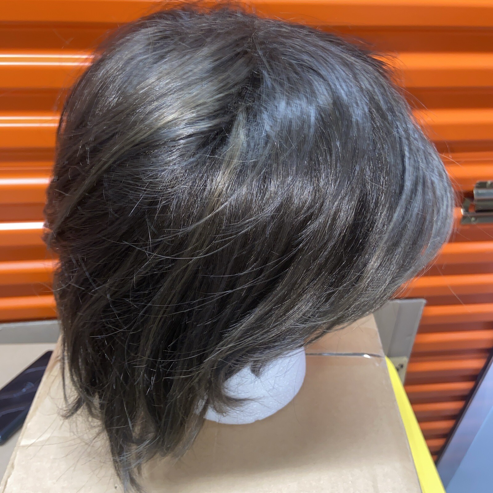 Medium hairpiece made in Thailand preowned