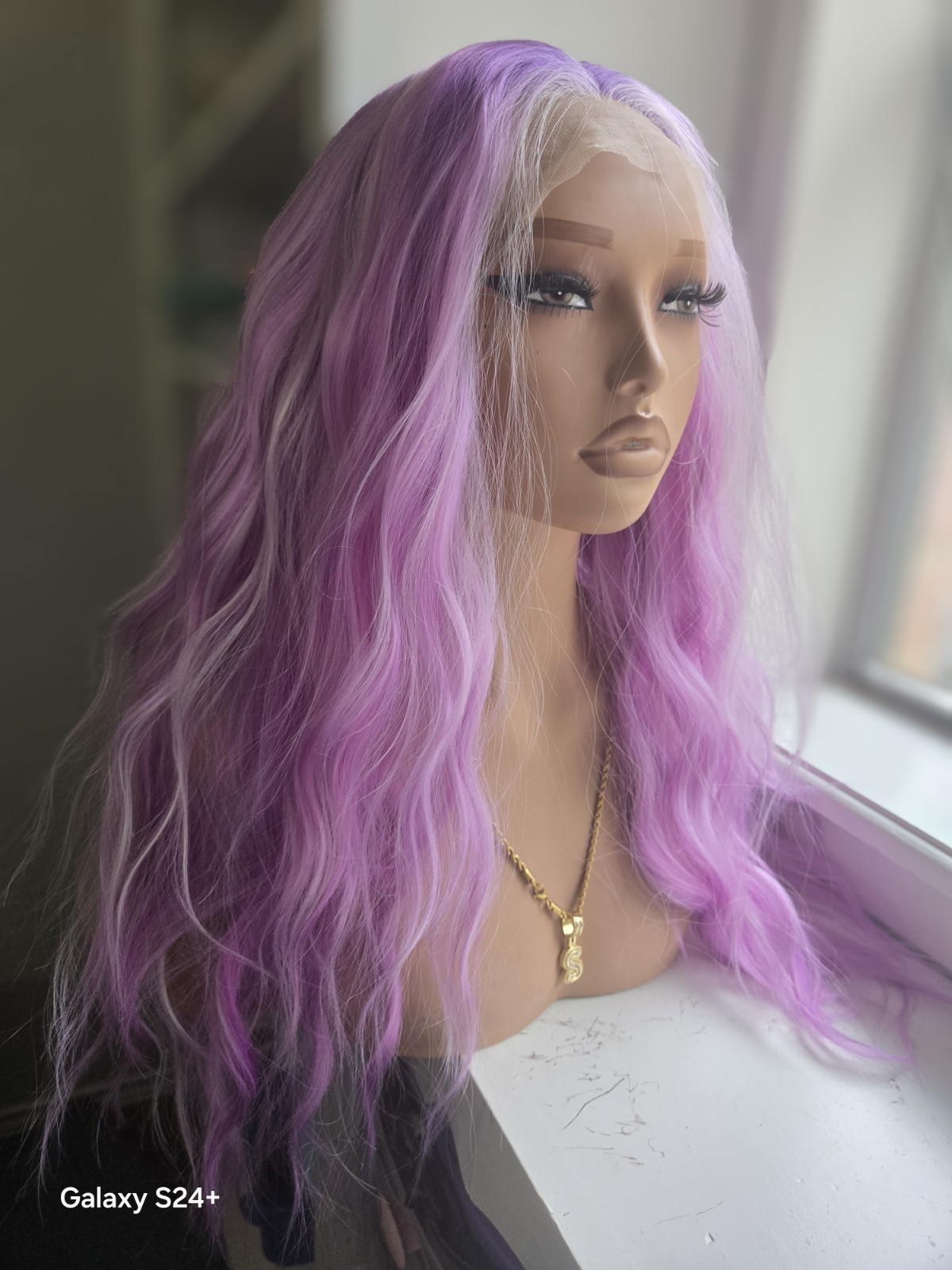 13×4 Lace Front Wig. Purple Rain