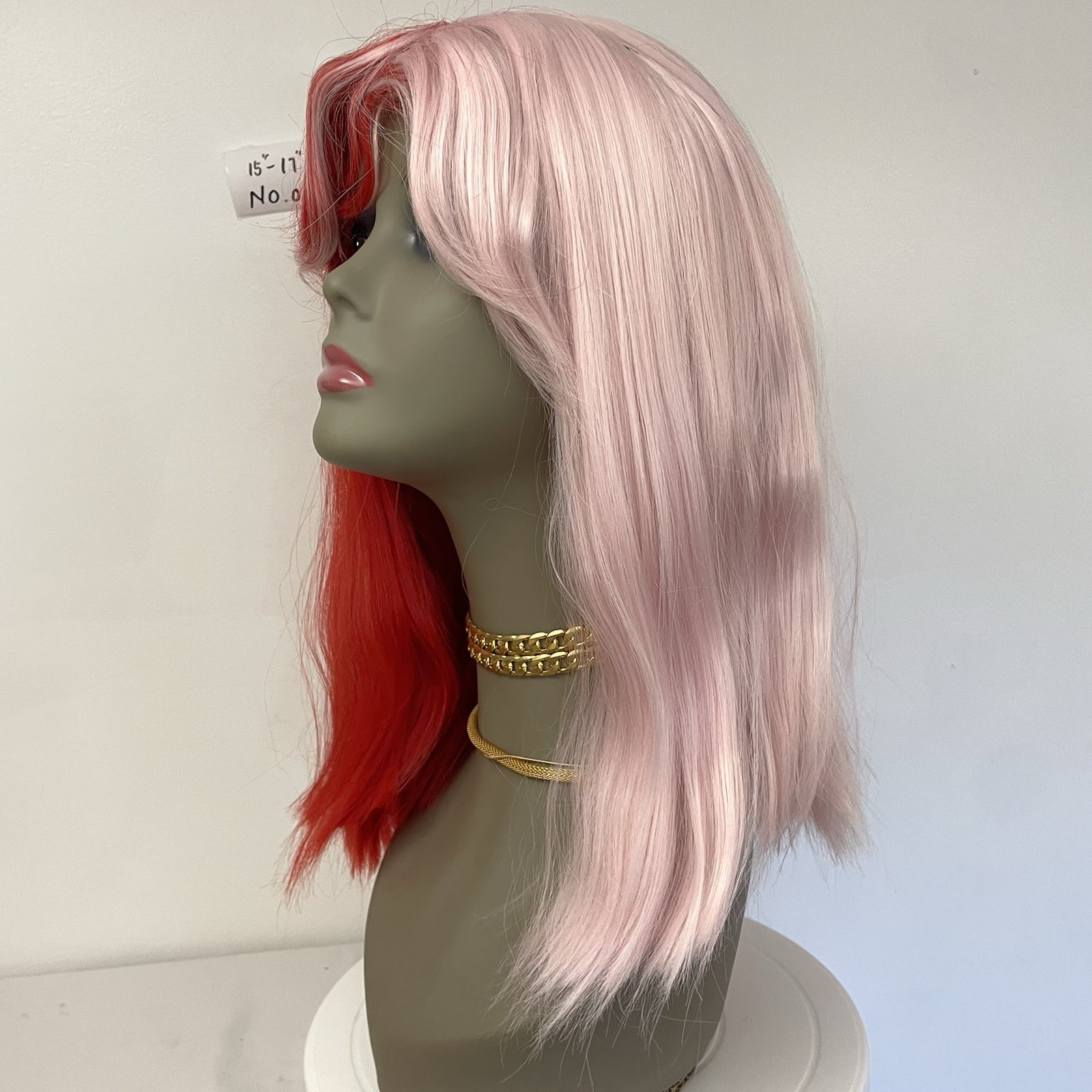 WIG. NO01275 (15-17 inch ) one size adjustable elastic band.