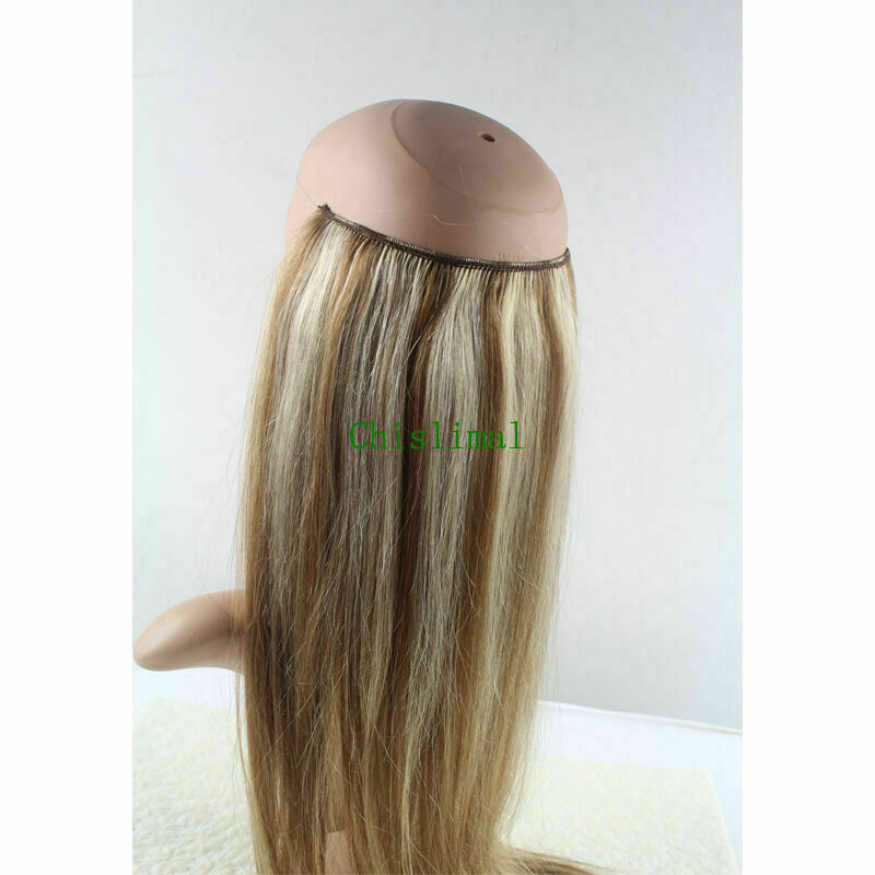 16-30 inches good Straight Remy Human Hair Hidden Invisible Wire Hair Extensions