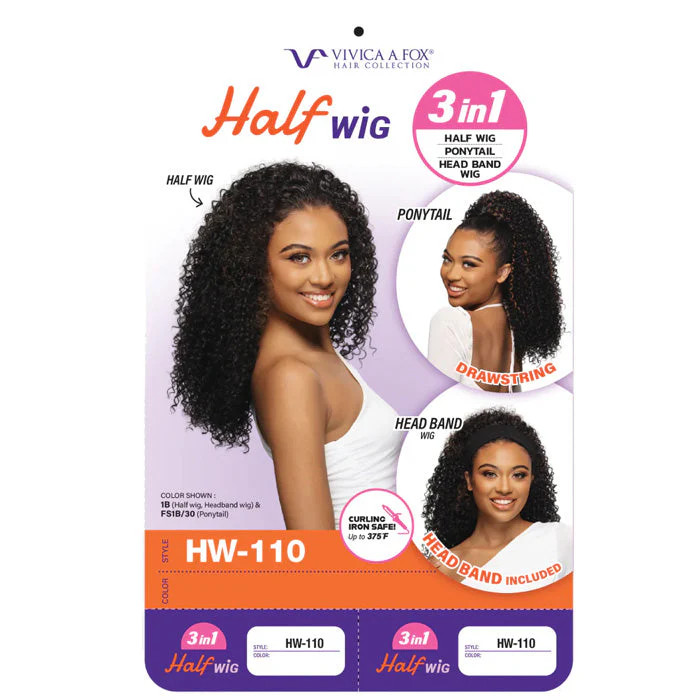 Vivica A Fox Drawstring 3 in 1 Half Wig – HW-110
