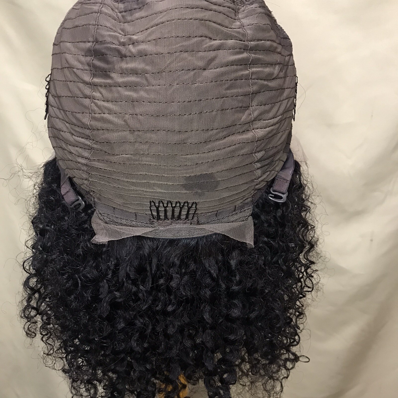 14Inch 13×4 Lace Front Human Hair Curly Wig Brown Brazilian Remy