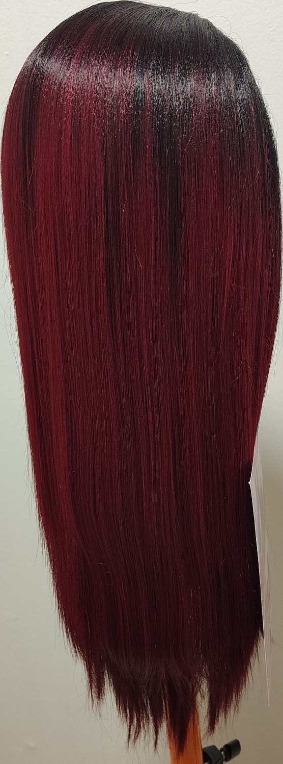 It’s a Wig! Straight Burgundy Black 4 Way Lace Part Wig 24in for Women Fashion