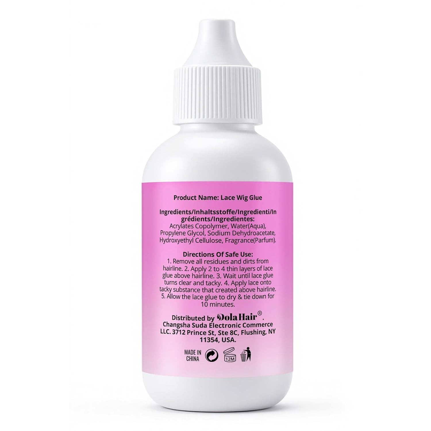 Lace Wig Adhesive Kit – 2 Oz Waterproof Strong Hold for Natural Looks