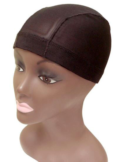 6 Pcs QFITT MESH DOME STYLE WIG CAP Black,Brown,Auburn,Beige