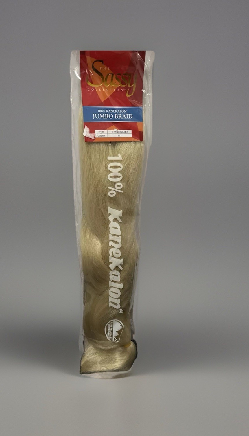 The Sassy Collection – 100% Kanekalon Jumbo Braid – 613 Blonde – Braiding Hair