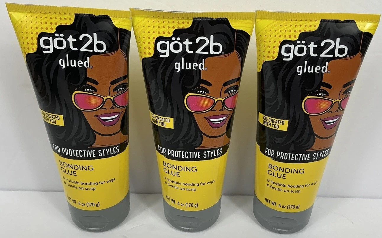 got2b Glued Bonding Glue for Protective Invisible Quick Dry Wig Glue 6 oz 3 PACK