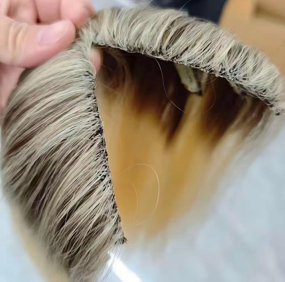 Wavy Hair Invisible Octopus Clips inRemy Human Handtied Butterfly Wefts Topper