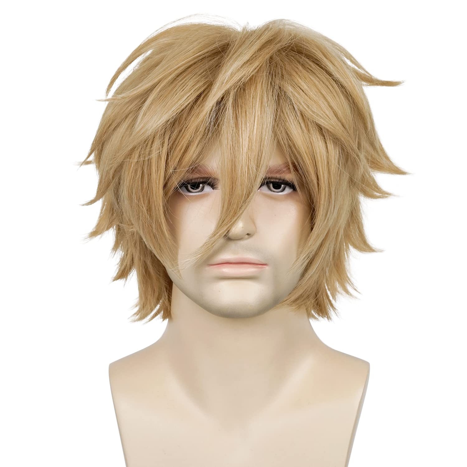 Alacos Unisex Cosplay Short Straight Hair Wig Women Men Anime Comic Con Party…