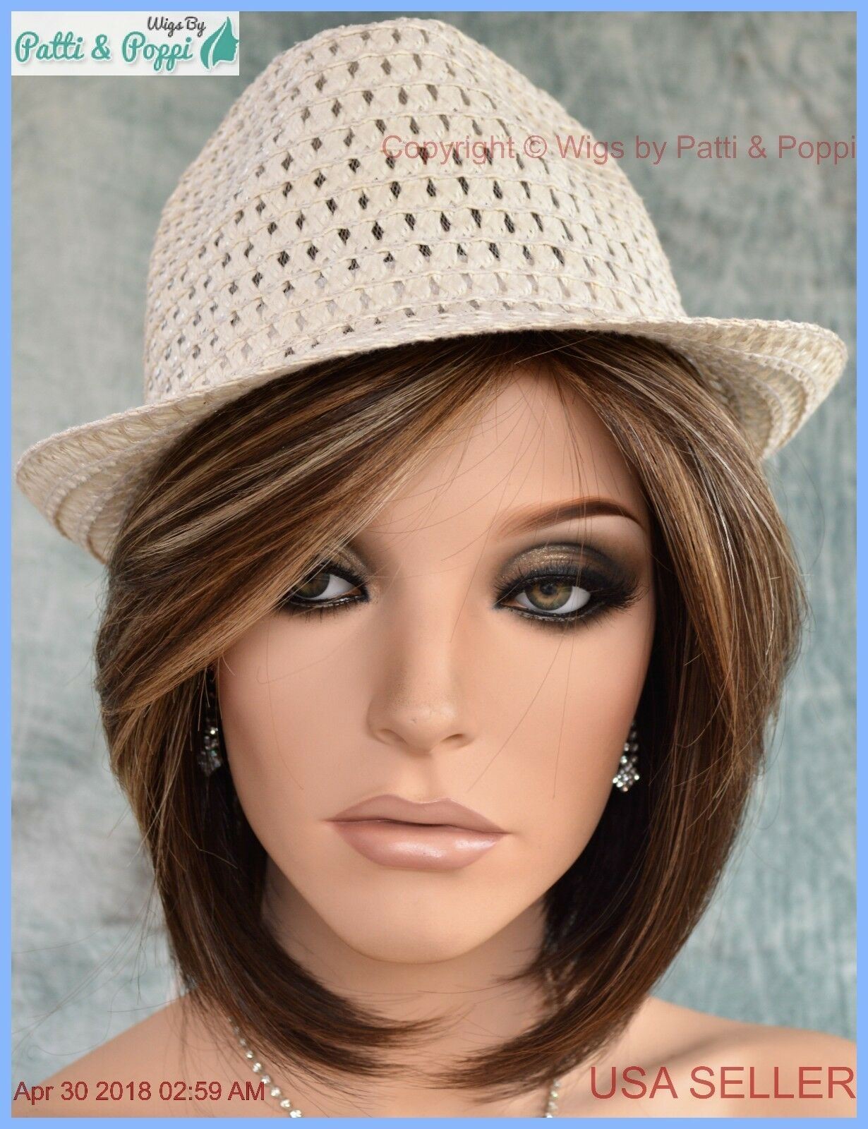 “MAY” RENE OF PARIS NORIKO WIG *CHOCOLATE FROST R *NEW IN BOX WITH TAGS