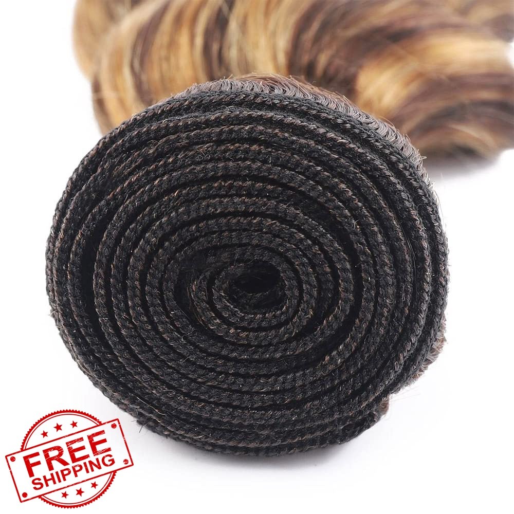 Aonbamds P4/27 Highlight Blonde Deep Wave 28 30 32 Inch