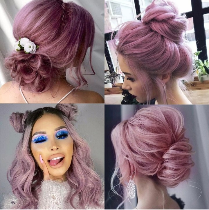 Messy Curly Hair Bun Scrunchie