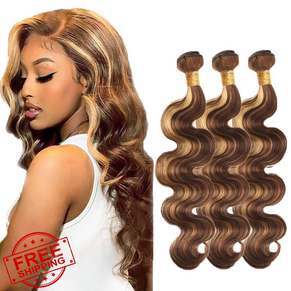 Aonbamds 32 32 32 Inch P4/27 Highlight Blonde Bundles