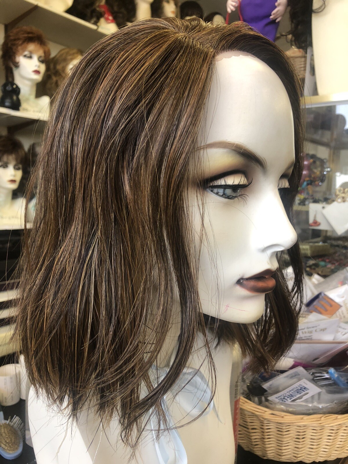 “ENVIOUS” by RENE OF PARIS Orchid Collection in Sepia Lace Front MonoPart $177❤️