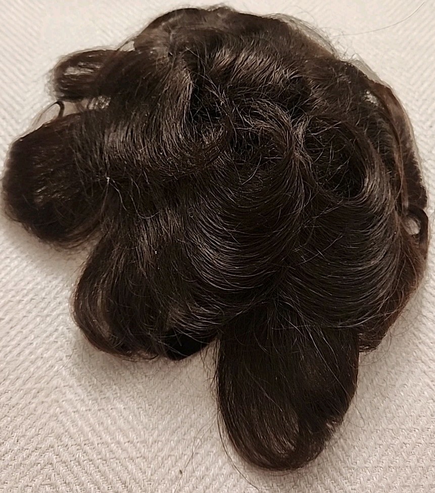 Vintage MCM Beauty Tress Human Hair Chestnut Brown Curl Wiglet Wig ~ Hong Kong